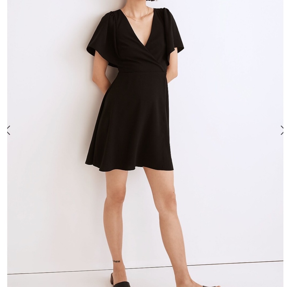 Madewell Cape-Sleeve Mini Dress